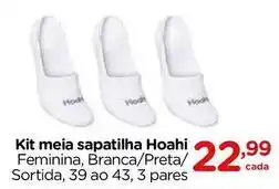 Carrefour Hoahi - kit meia sapatilha oferta