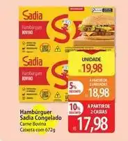 Atacadão Sadia - hambúrguer congelado oferta