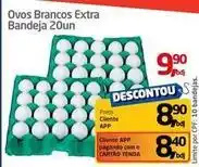 Tenda Atacado Extra - ovos brancos extra bandeja 20un oferta