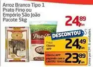 Tenda Atacado Pacote - arroz branco tipo 1 oferta