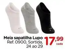 Carrefour Meia sapatilha lupo oferta