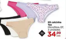 Carrefour Tex - kit calcinha oferta