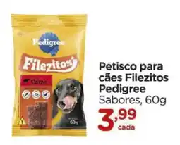 Carrefour Petisco para cães Filezitos Pedigree Sabores oferta