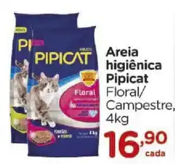 Carrefour Areia higiênica Pipicat Floral/ Campestre oferta