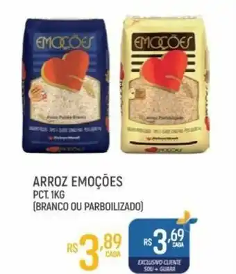 Supermercado Guará Arroz Emocoes 1kg oferta
