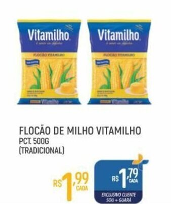Supermercado Guará Flocao de Milho Vitamilho 500g oferta