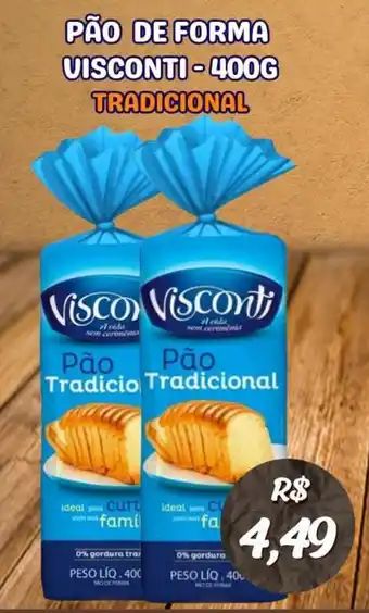 Serrano Supermercado Pão de forma visconti tradicional oferta