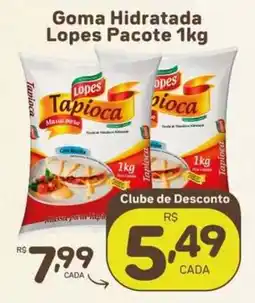 Rede uniforça Goma Hidratada Lopes Pacote 1kg oferta