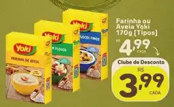 Rede uniforça Farinha ou Aveia Yoki oferta