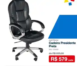 Sodimac Cadeira presidente preta oferta