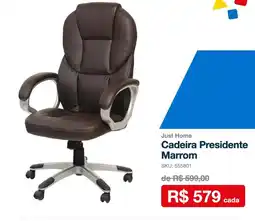 Sodimac Cadeira presidente marrom oferta