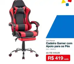 Sodimac Cadeira Gamer com Apoio para os Pés oferta