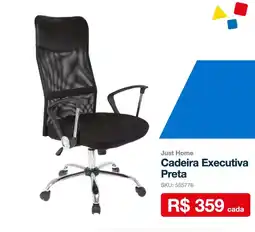 Sodimac Cadeira executiva preta oferta