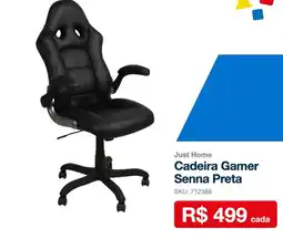 Sodimac Cadeira Gamer Senna Preta oferta