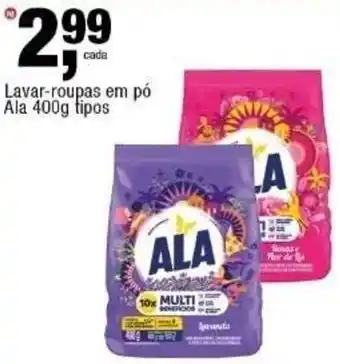 Lavar-roupas em pó Ala 400g tipos