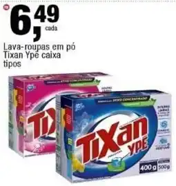 Frangolândia Lava-roupas em pó Tixan Ypé caixa tipos oferta