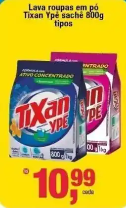 Frangolândia Lava roupas em pó Tixan Ypê sachê oferta