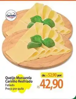 Atacadão Carinho - queijo mussarela refriado oferta