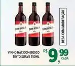 DB Supermercados Dom bosco - vinho nac tinto suave oferta