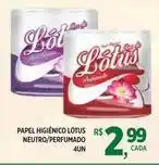 DB Supermercados Lotus - papel higiênico neutro/perfumado oferta