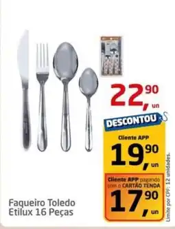 Tenda Atacado Etilux - faqueiro toledo 16 peças oferta
