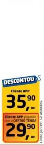 Tenda Atacado Tena - cliento aop papando com o carta oferta