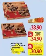 Atacadão Aurora - hambúrguer faroeste oferta