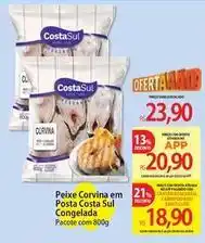 Atacadão Costa sul - peixe corvina em posta congelada oferta