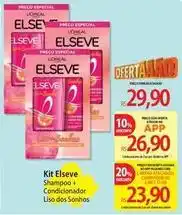 Atacadão Elsève - kit shampoo + condicionador oferta