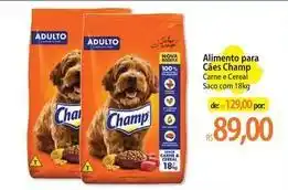Atacadão Champ - alimento para cães oferta