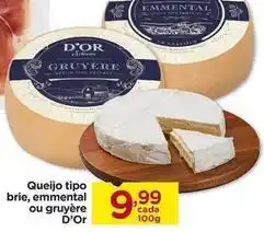 A d´oro - queijo tipo brie, emmental ou gruyere