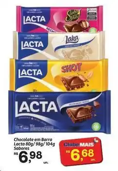 Lacta - chocolate em barra