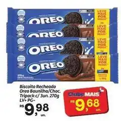Fort Atacadista Oreo - biscoito recheado baunilha/choc. tripack c/ 3un oferta