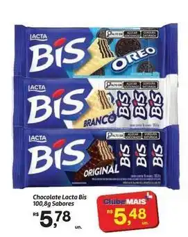 Fort Atacadista Lacta - chocolate bis oferta