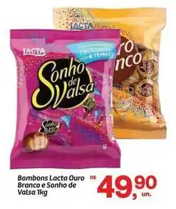 Fort Atacadista Lacta - bombons ouro branco e sonho de oferta