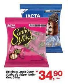 Fort Atacadista Lacta - bombom ouro/rs sonho de valsa/wafer oferta