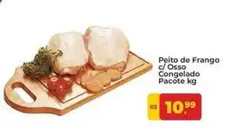 Tonin Superatacado Pacote - peito de frango c/osso congelado oferta
