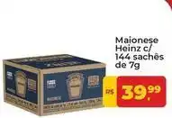 Tonin Superatacado Heinz - maionese c/ 144 sachês de 7g oferta
