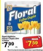 Fort Atacadista Floral - papel higiênico f. dupla 20m 12 rolos oferta