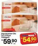 Fort Atacadista Chic - jogo de jantar folhagern oferta
