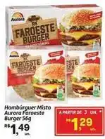 Fort Atacadista Aurora - hambúrguer misto faroeste burger oferta