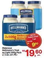Fort Atacadista Hellmann's - maionese trad ou light oferta