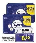 Fort Atacadista Sym - absorvente noite/ dia c/ abas c/ 16 un oferta