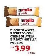 Assaí Atacadista Nutella - biscoito wafer recheado com creme de avelã b-ready oferta