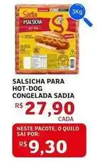 Assaí Atacadista Sadia - salsicha para hot-dog congelada oferta