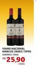 Assaí Atacadista Marcus james - vinho nacional tipos oferta