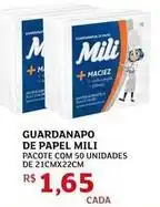 Assaí Atacadista Mili - guardanapo de papel oferta
