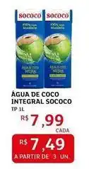Assaí Atacadista Sococo - água de coco integral oferta