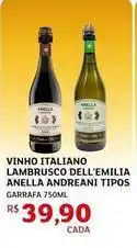 Assaí Atacadista Lambrusco dell'emilia - vinho italiano anella andreani tipos oferta