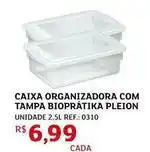 Assaí Atacadista Pleion - caixa organizadora com tampa biopratika oferta